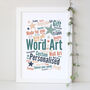 Personalised Word Art Print 'Any Words', thumbnail 1 of 12