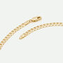 9ct Yellow Gold Solid Curb Chain Necklace 18 Inch, thumbnail 3 of 6