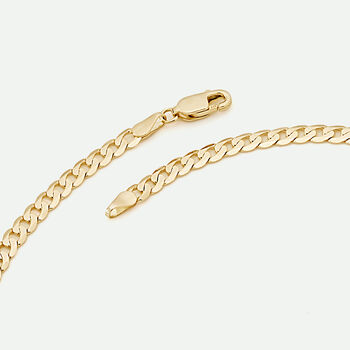 9ct Yellow Gold Solid Curb Chain Necklace 18 Inch, 3 of 6