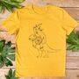 Bear Riding Dinosaur Men's Organic T Shirt, thumbnail 3 of 7