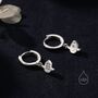 Ocean Sunfish Fish Huggie Hoop Earrings, thumbnail 3 of 10