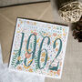Personalised Flower Birth Year Card, thumbnail 1 of 4