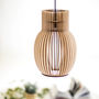 Milan Wooden Lampshade, Ceiling Light, thumbnail 4 of 5