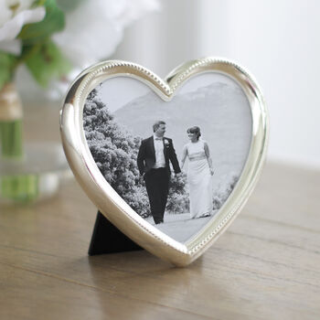 Silver Heart Shaped Photo Frame By Jodie Byrne | notonthehighstreet.com