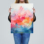 Natural Geometry Multicoloured Mountains Wall Art Print, thumbnail 2 of 6