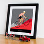 Personalised Cycling Print, King Of The Mountains, thumbnail 5 of 9