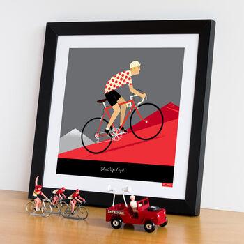 Personalised Cycling Print, King Of The Mountains, 5 of 9