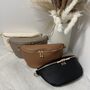 Personalised Saffiano Leather Saddle Cross Body Bag, thumbnail 1 of 4