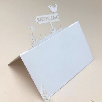 Wedding Sign Laser Cut Wedding Place Card, 4 of 5