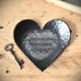 Personalised 11th Anniversary Gift; Forged Steel Heart Dish, thumbnail 3 of 12