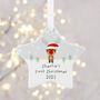 Baby's First Christmas Personalised Decoration, thumbnail 1 of 9