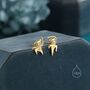 Sterling Silver Mismatched Ninja Stud Earrings, thumbnail 3 of 12