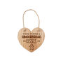 'Gingerbread Kisses' Christmas Oak Hanging Heart | Home Decor, thumbnail 2 of 2