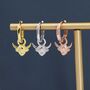 Dangling Highland Cow Huggie Hoops, thumbnail 6 of 11