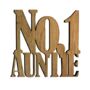 Number One Auntie Wooden Coaster, thumbnail 1 of 1