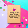 'Annoying Marriage' Funny Wedding Card, thumbnail 1 of 2