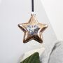 Mr And Mrs Glass Star Christmas Bauble Decoration, thumbnail 6 of 8