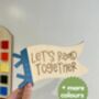 Wooden Playroom Reading Pennant Sign Children’s 'Let's Read ' Bedroom/ Playroom Decor, thumbnail 1 of 2