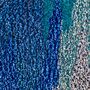 Handmade Tufted Blue Statement Circular Rug, thumbnail 6 of 12