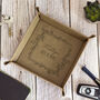 Floral Frame Snap Up Pu Leather Desk Tidy Storage Tray, thumbnail 3 of 6