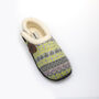 Ellen Grey/Lime Nordic Women's Slippers Indoor/Garden Shoes, thumbnail 11 of 12