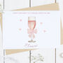 Personalised Sister In Law Pink Prosecco Birthday Card, thumbnail 2 of 2