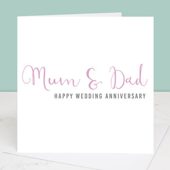 Personalised Anniversary Calligraphy Card, 3 of 4