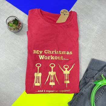 Christmas Workout T Shirt, 9 of 9