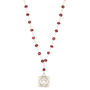 Root Chakra Garnet Necklace In Silver, thumbnail 2 of 11