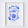 Scenes Of Madrid, Spain Blue Tile Inspired Travel Print, thumbnail 11 of 11