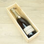 Personalised Retirement Wooden Bottle Gift Box, thumbnail 2 of 3
