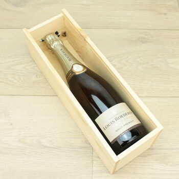 Personalised Retirement Wooden Bottle Gift Box, 2 of 3