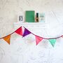 Recycled Handmade Sari Bunting For Indoor Or Outdoor, thumbnail 2 of 9