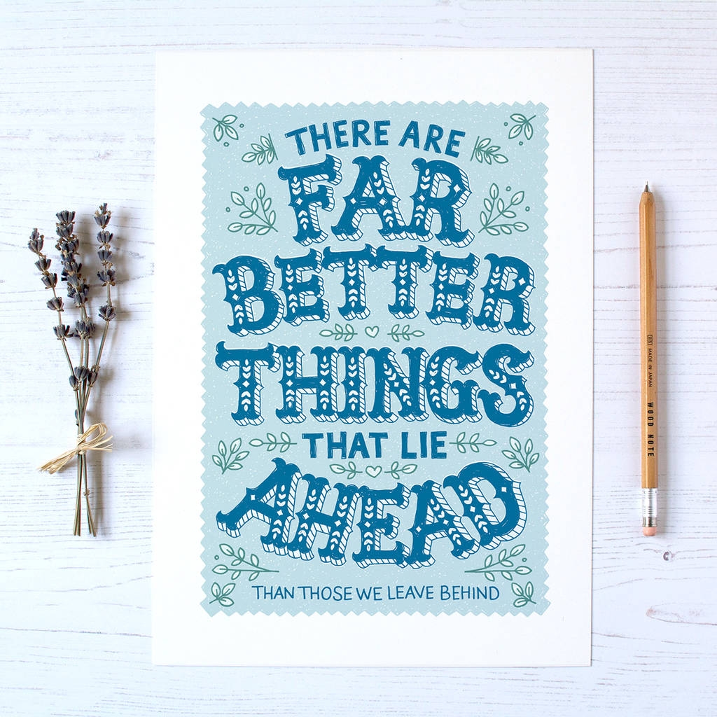 Better Things Leaving Print By Alexandra Snowdon