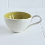 Handmade Porcelain Wonky Cappuccino Cup, thumbnail 9 of 12