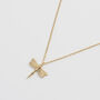 Dragonfly Crystal Necklace, thumbnail 5 of 8