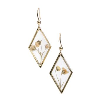 Forget Me Not Or Baby's Breath Diamond Drop Earrings, 5 of 5
