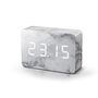 Brick Marble Click Clock White LED, thumbnail 1 of 5