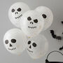 Set Of Five Skull Balloons, thumbnail 1 of 2