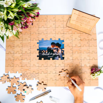 Personalised Photo Wedding Guestbook Puzzle, 10 of 10