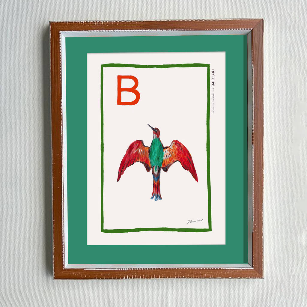 'B' For Bird Alphabet Limited Edition Print, 1 of 4
