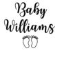 Newborn Baby Announcement Bodysuit, thumbnail 2 of 2