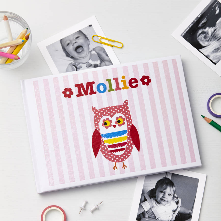 Girls personalised photo album by tilliemint notonthehighstreet