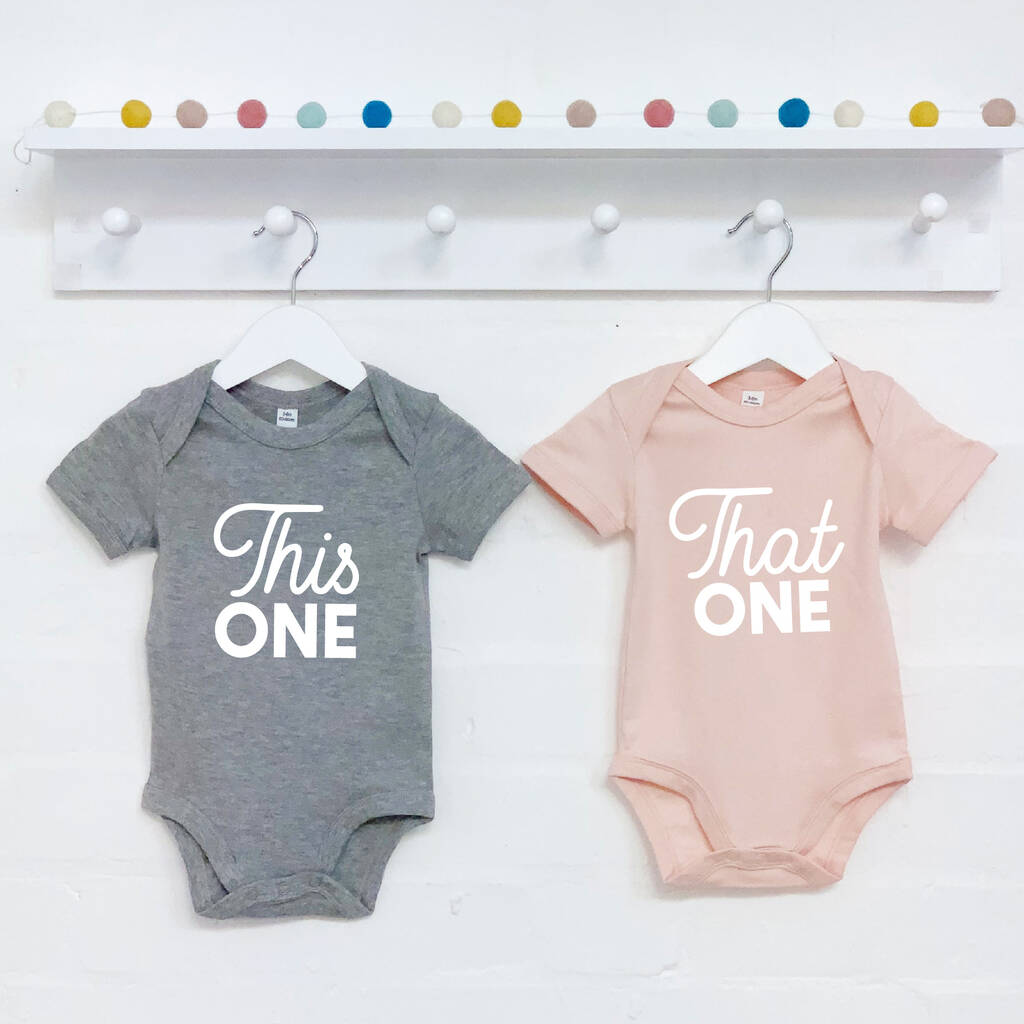 Twins This One And That One Babygrow Set, 1 of 5