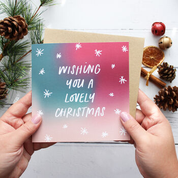 'Wishing You A' Christmas Card, 4 of 5