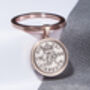 1950 75th Birthday Sixpence Coin Keyring Gift, thumbnail 3 of 5