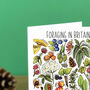 Foraging Plants Of Britain Greeting Card, thumbnail 5 of 7