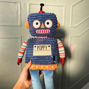 Personalised Robot Soft Toy, 2 of 2