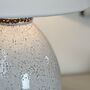 Small Crackle Glazed Pamir Bell Table Lamp, thumbnail 6 of 6