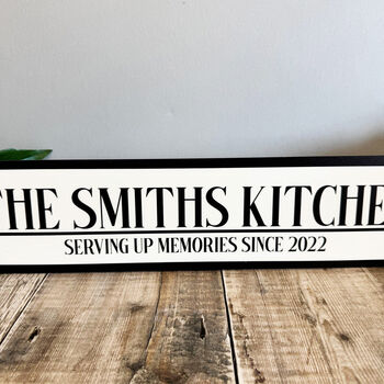 Personalised Kitchen Road Sign Gift For Home, 3 of 4